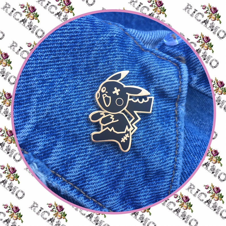 Pin Enamel Badge Pikachu Zombie Pokemon