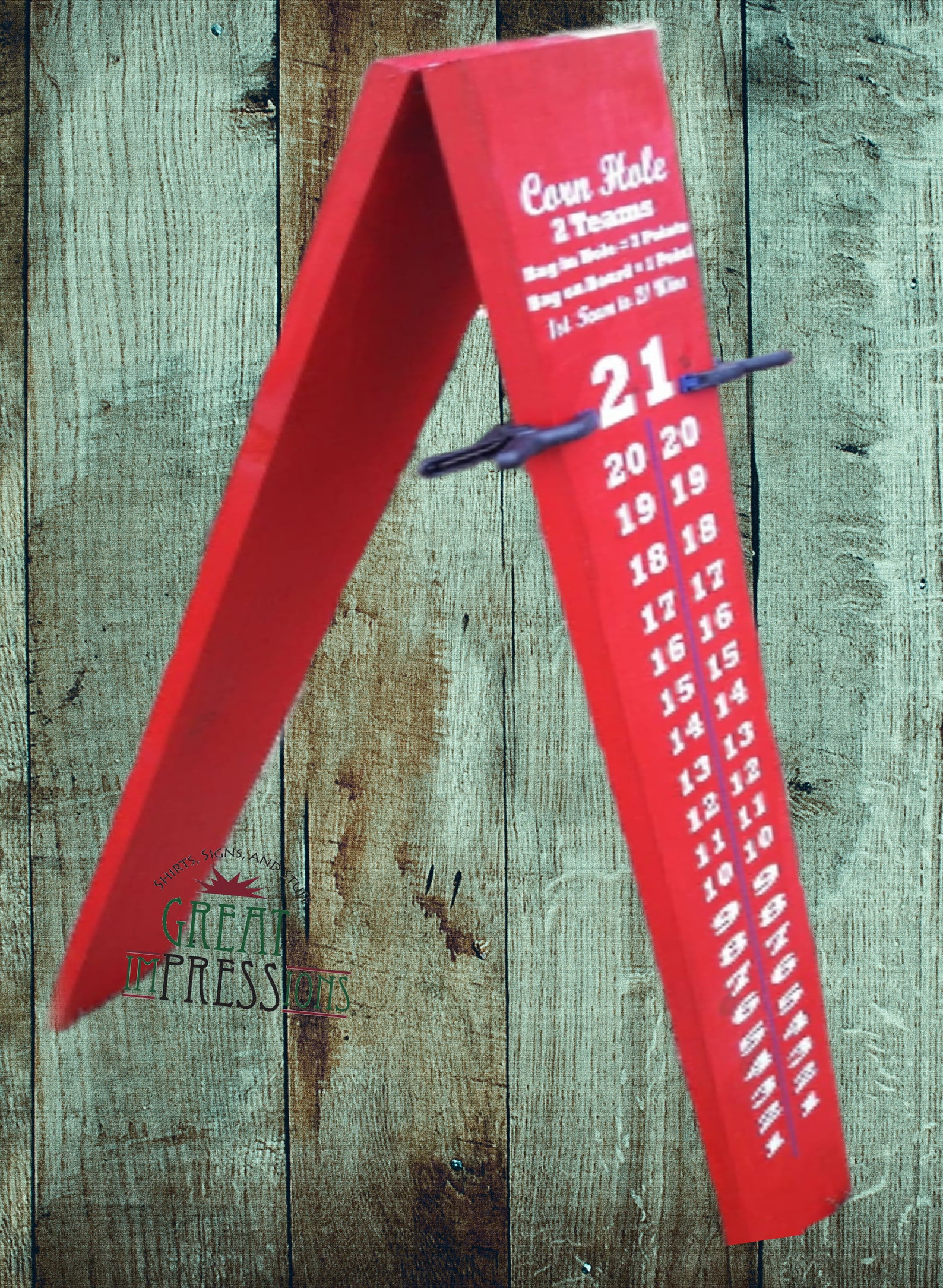 Corn Hole/horseshoes Score Board Etsy