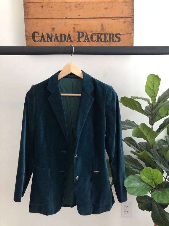 vintage velvet blazer