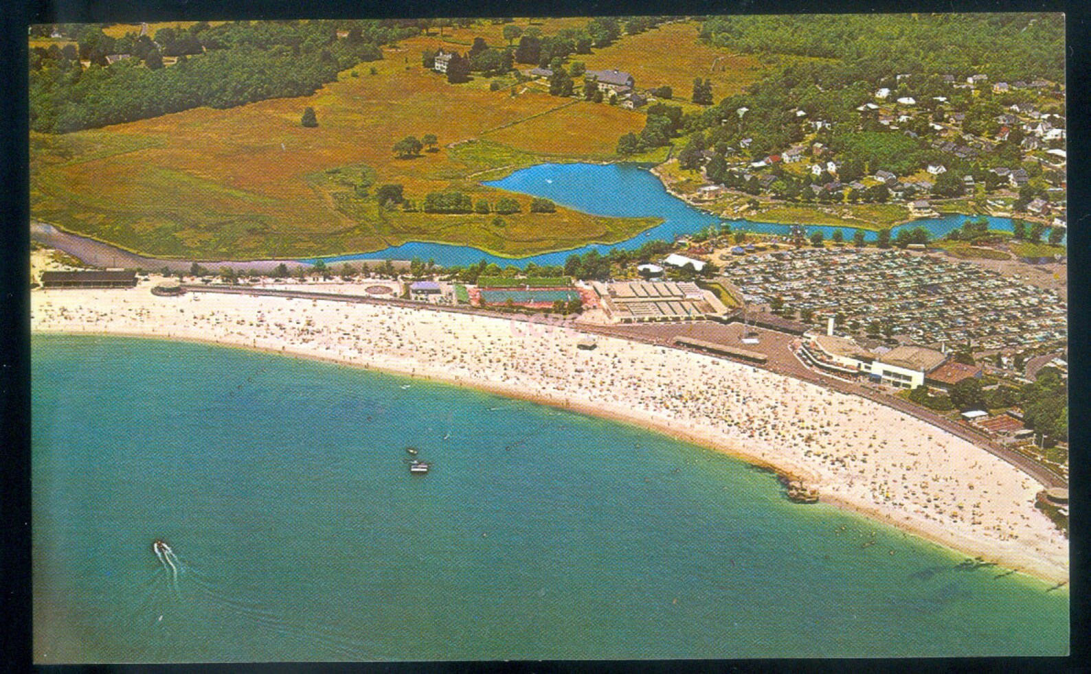 New London Connecticut Aerial View Showing Ocean Beach Park Etsy