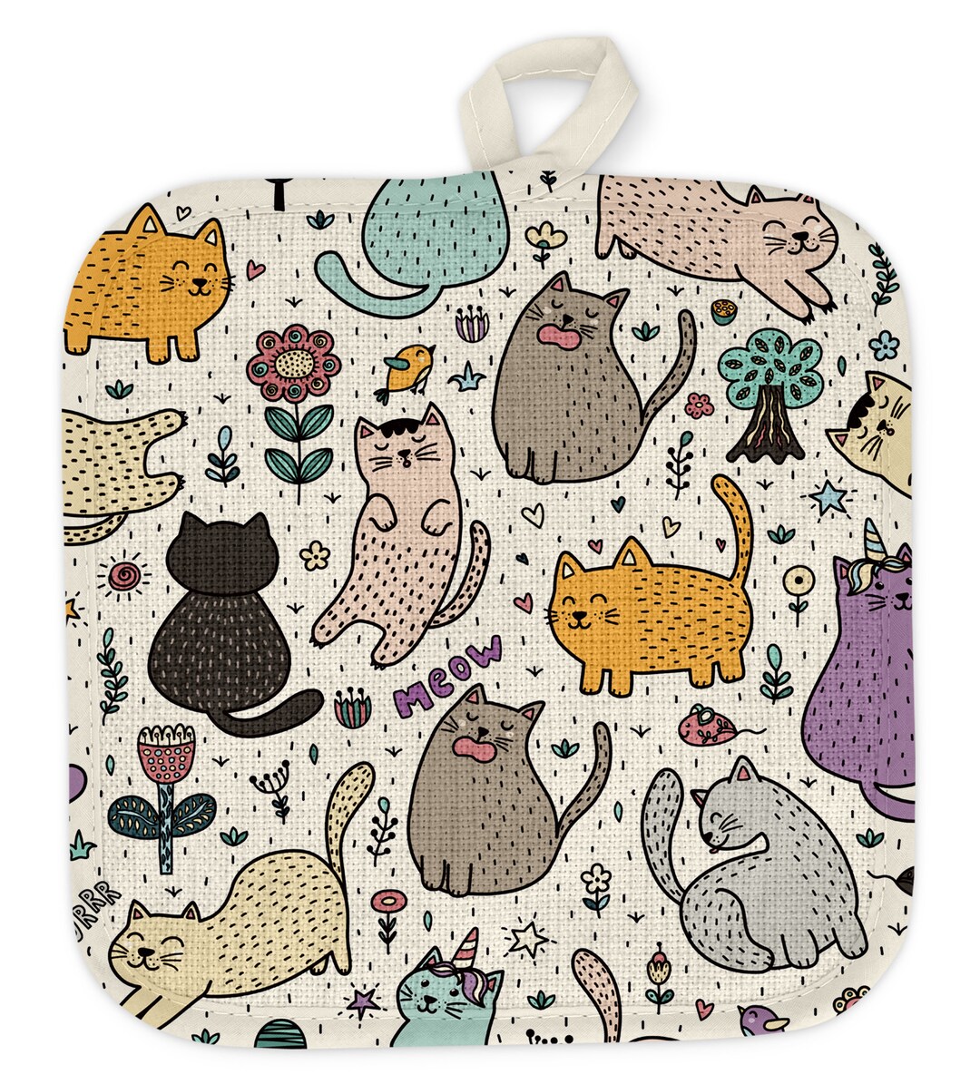 Cat Pot Holder Custom Cat Home Decor Cat Kitchen Accessory - Etsy