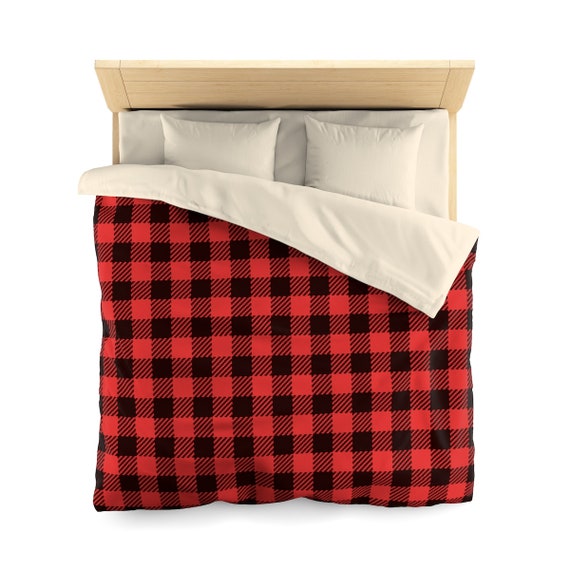 Buffalo Plaid Duvet Buffalo Plaid Duvet Cover Buffalo Plaid Etsy