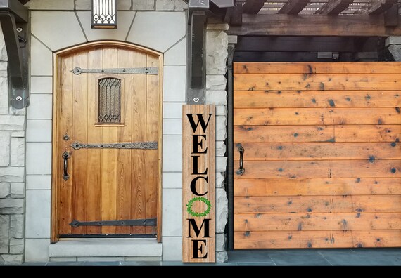 Welcome Sign Front Door Signs Porch Signs Patio Sign Etsy