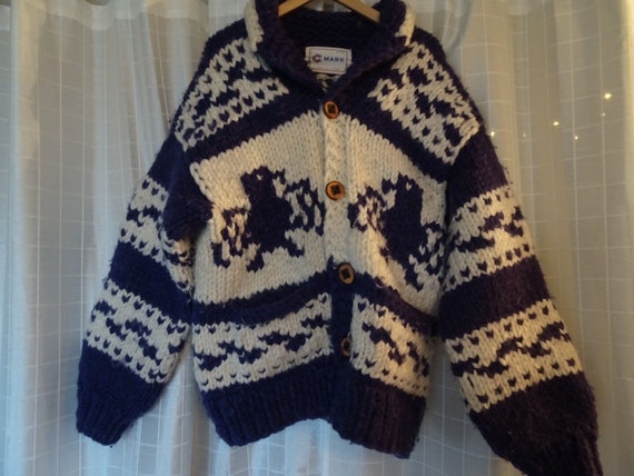 Huge Cowichan Eagle Sweater