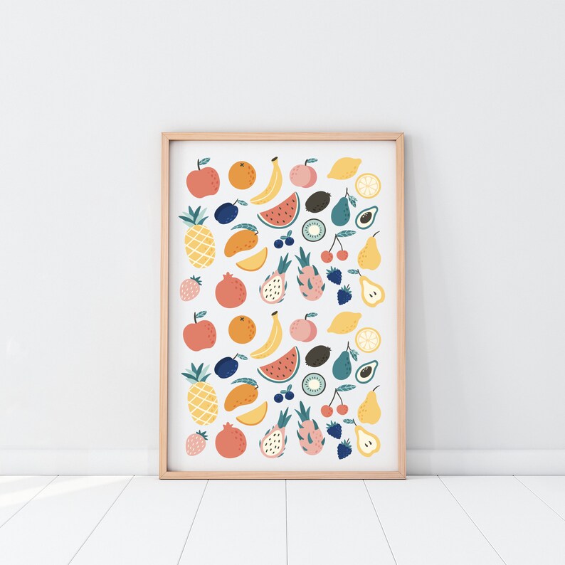 Kitchen Wall Art Kitchen Decor Food Wall Art Food Prints Etsy
