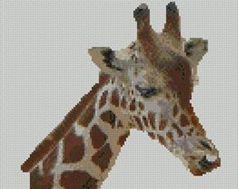 Giraffe Head Counted Cross Stitch Kit 14" x 9.5"