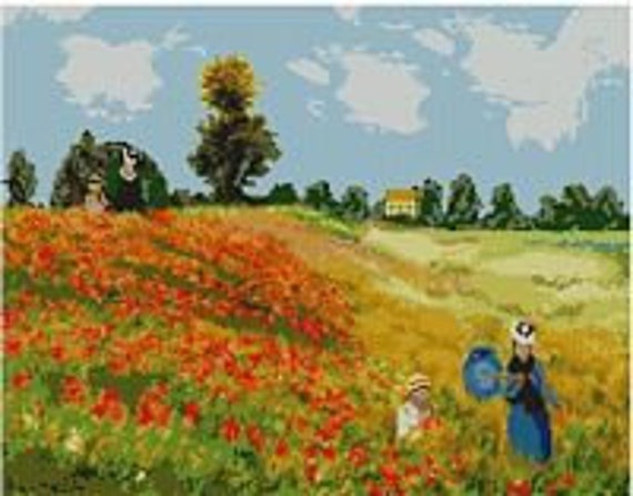 Poppy Complete Counted Cross Stitch Kit 11.5/" x 9.5/"
