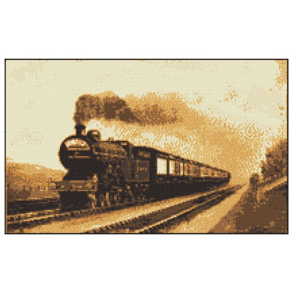 Railway Cross Stitch Pattern Etsy
