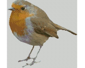 Red Robin Bird Counted Cross Stitch Kit