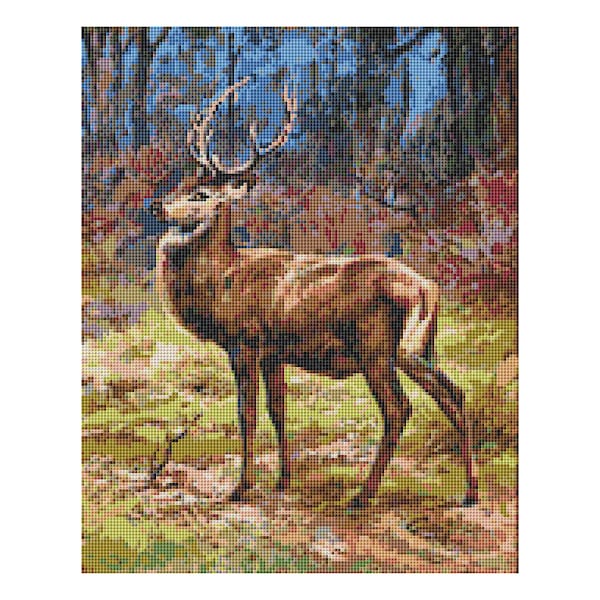 Deer Cross Stitch XStitch Counted Kit 10.5" x 12.5" 14 Count Stag Forest