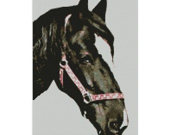 Horse Head Counted Cross Stitch Kit 8.75" x 13.75" 22.1cm x 34.8cm A2196