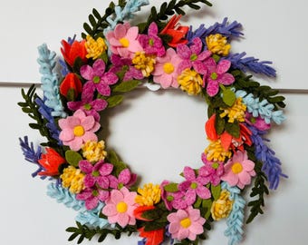 ROMANTIC WILDFLOWER wreath - 10', 14' & 18"