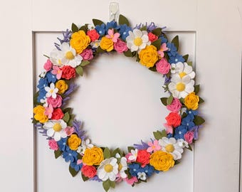 WELCOME SPRING wreath-6”, 8”, 10”, 14”, & 18”