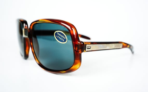 Original vintage 60s mens tortoise sunglasses not… - image 3