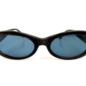VERSACE 307/392 80s original vintage womens sunglasses black - purple - very rare