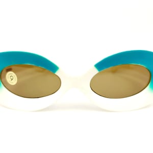 Lunettes de soleil originales vintage des années 60 pour femmes SUPERSOLFLEX ITALY non utilisées - rares