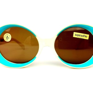 SUPERSOLFLEX ITALY original Vintage 60er Jahre Damen Sonnenbrille nicht benutzt - selten