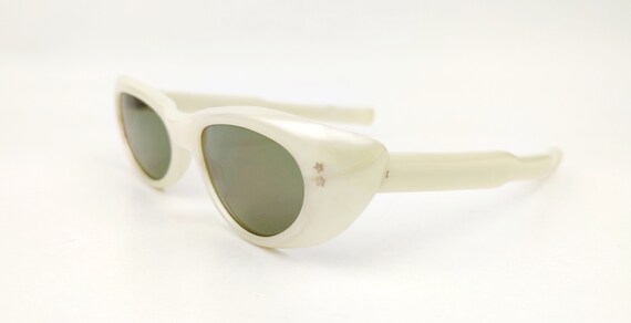 Original vintage 50s cat eye womens sunglasses no… - image 3