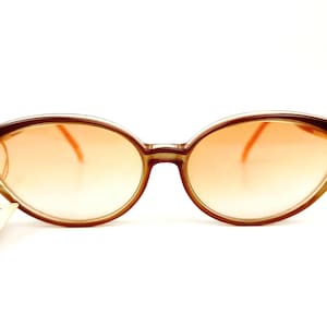 YVES SAINT LAURENT 8316 P48 80s original vintage womens sunglasses bronze-brown