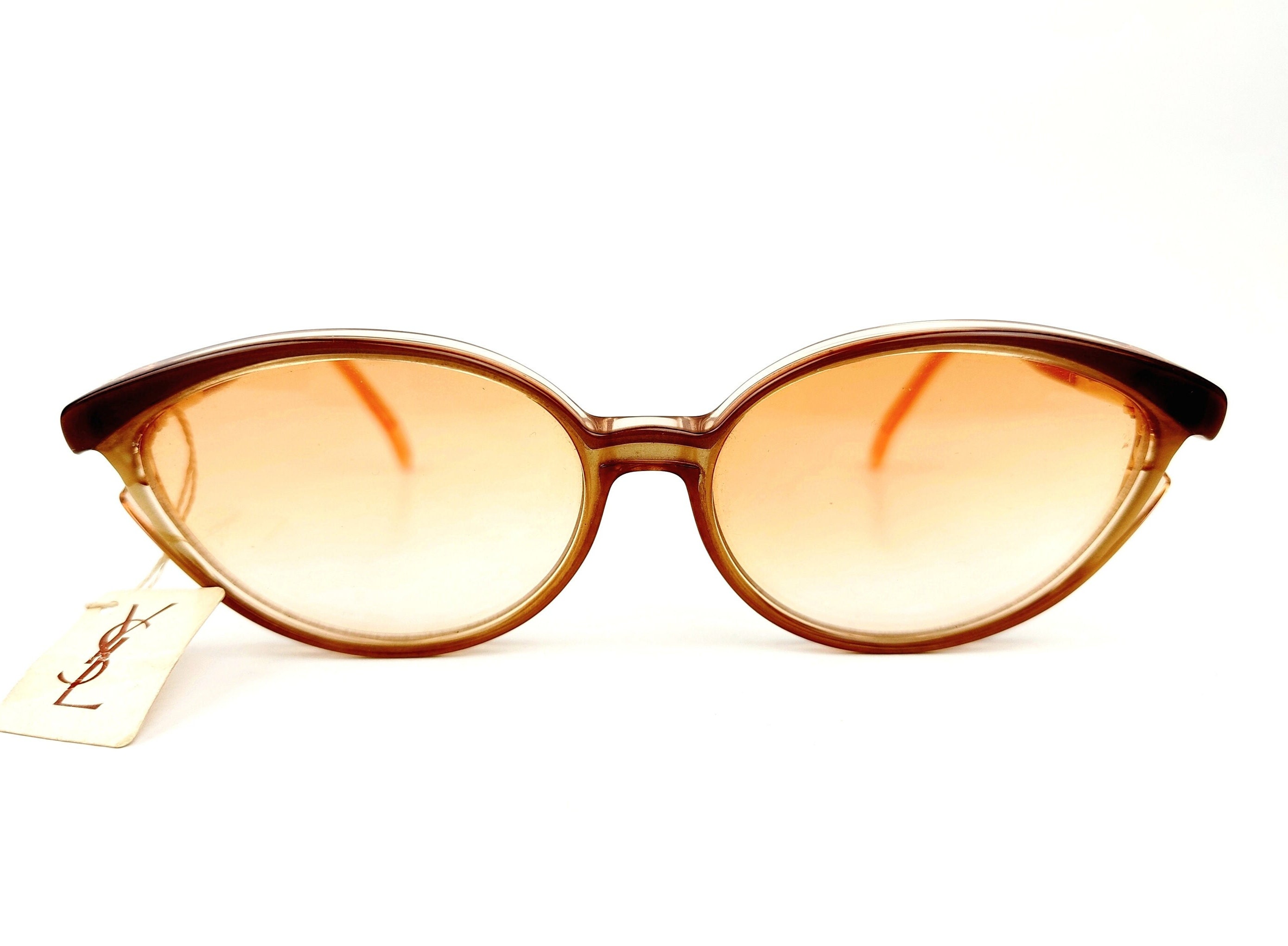 Vintage Yves Saint Laurent Brown Tortoiseshell Cat-Eye Sunglasses Saint Laurent Sunglasses SL M94 | Women main image 4