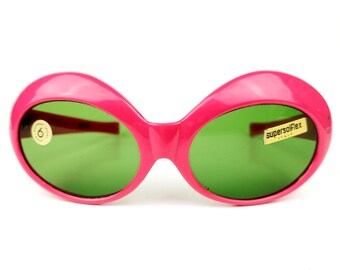 SUPERSOLFLEX ITALY original vintage 60s Jackie O womens sunglasses not used - rare