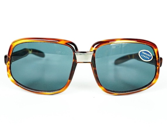 Original vintage 60s mens tortoise sunglasses not… - image 1