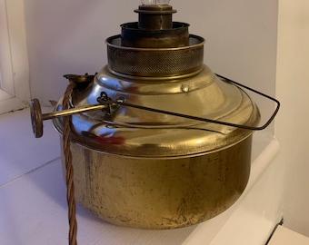 Calentador de parafina conversión de lámpara de mesa - retro - vintage - industrial - bombilla antigua -