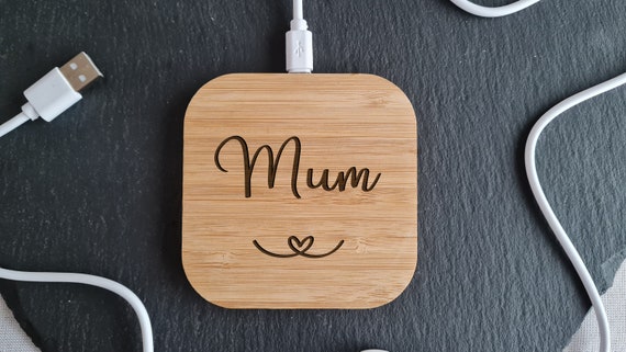 personalised portable wireless charger