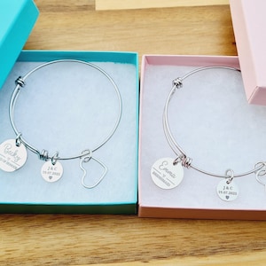 Bridesmaids Personalised bracelet, Gift box choice, Maid of honour gift, Bridesmaid gift, bridesmaid proposal, Mother of the Bride