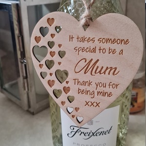 Special Mum Gift Plaque Personalised Mum Gift Plaque Hanging Decorative Gift Heart Plaque Mothers day Gift Fun Birthday,Butterfly version, image 5