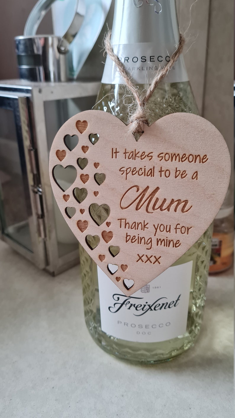 Special Mum Gift Plaque Personalised Mum Gift Plaque Hanging Decorative Gift Heart Plaque Mothers day Gift Fun Birthday,Butterfly version, image 5