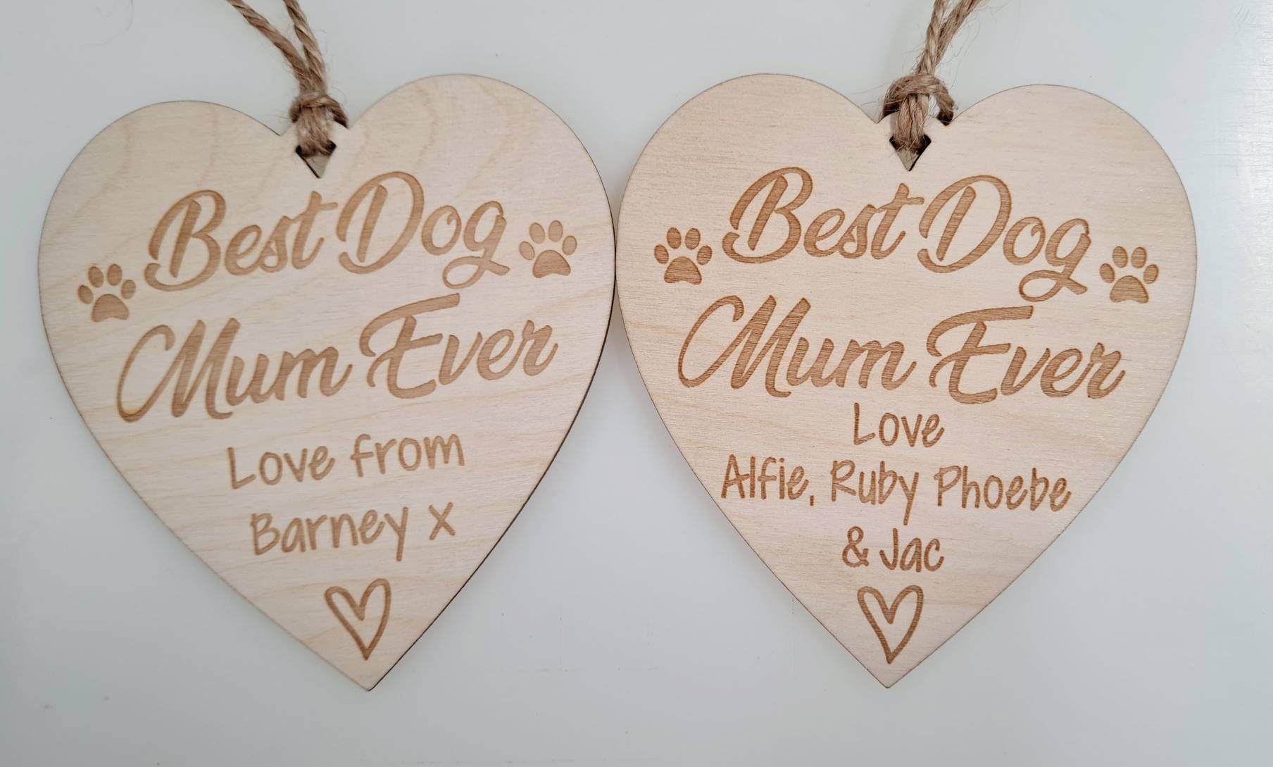 Personalised Best Dog Mum Ever Gift Plaque Gift Hanging Etsy UK