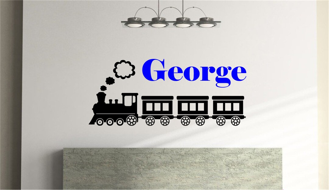 Custom Name/nickname Steam Train Wall Sticker for Nursery Etsy
