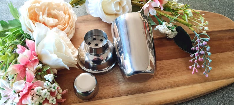 Gepersonaliseerde roestvrijstalen mini-cocktailshaker 10oz- valentijnscadeau, cadeau voor thuisbarman | Professionele mixoloog - Vaderdag afbeelding 10
