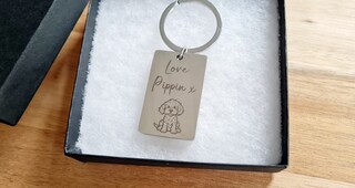 Portachiavi Best Cockapoo Mum | In Acciaio Inox Con Scritta | Regalo Per Amanti Dei Cani