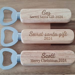 Secret Santa Gift For Under 10 Pounds Personalised Bottle Opener 