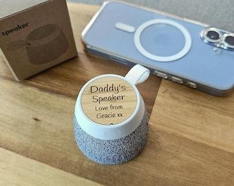 Ihr Text oder Name - Personalisierter Bluetooth Lautsprecher | Personalisierte nützliche Weihnachtsgeschenk für ihn | Geschenk für Mama oder Hen-Do Android Apple