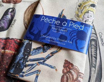 Pêche à Pied organic cotton tea towels