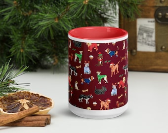 Christmas Dogs Mug