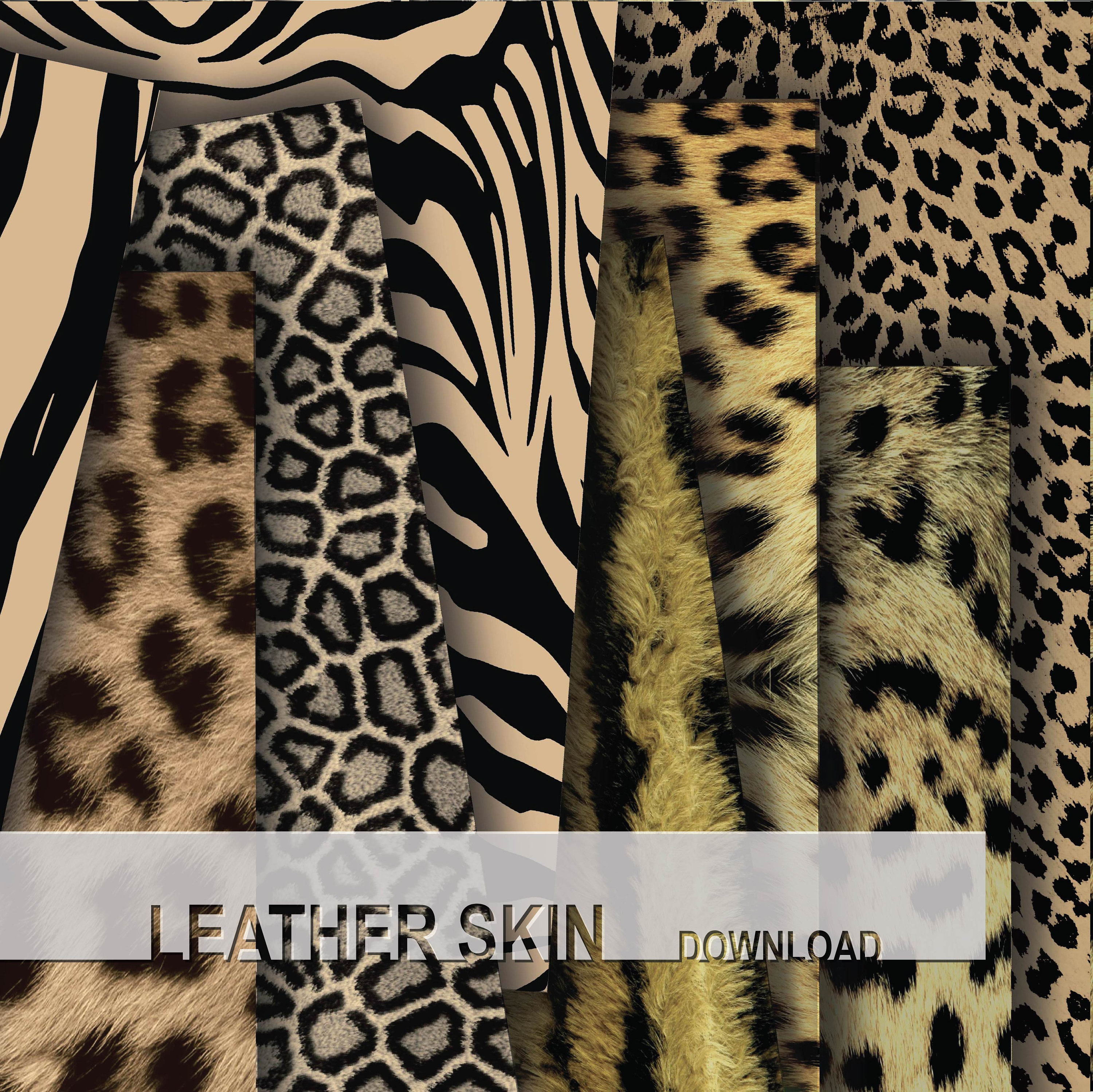 ANIMAL SKINS Set of 8 TEXTURES 30x30cm Set of 8 300 dpi Etsy