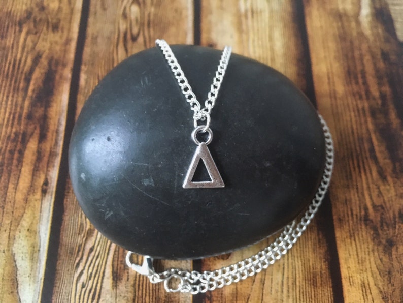Delta Symbol Pendant Maths Jewellery Delta Necklace Greek | Etsy