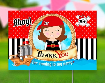 Honk for Birthday Pirate Sign with Stand, Pirate Decorations, Pirate Birthday, Pirate Party, Pirate, Quarantine Party
