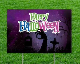 Honk for Halloween Yard Sign, Halloween Yard Decorations, Custom Halloween Decoration, Halloween Signs, Halloween