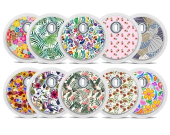 Freestyle Libre 3 Sticker - 10er Set "flowers