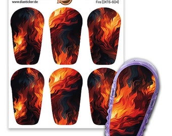 Dexcom G6 Sticker - Set of 6 "fire