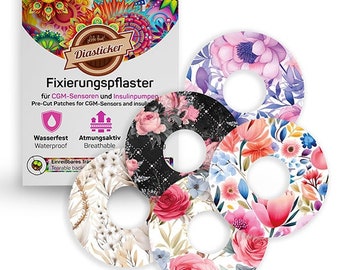 Freestyle Libre 3 plasters - mix package - Flowers