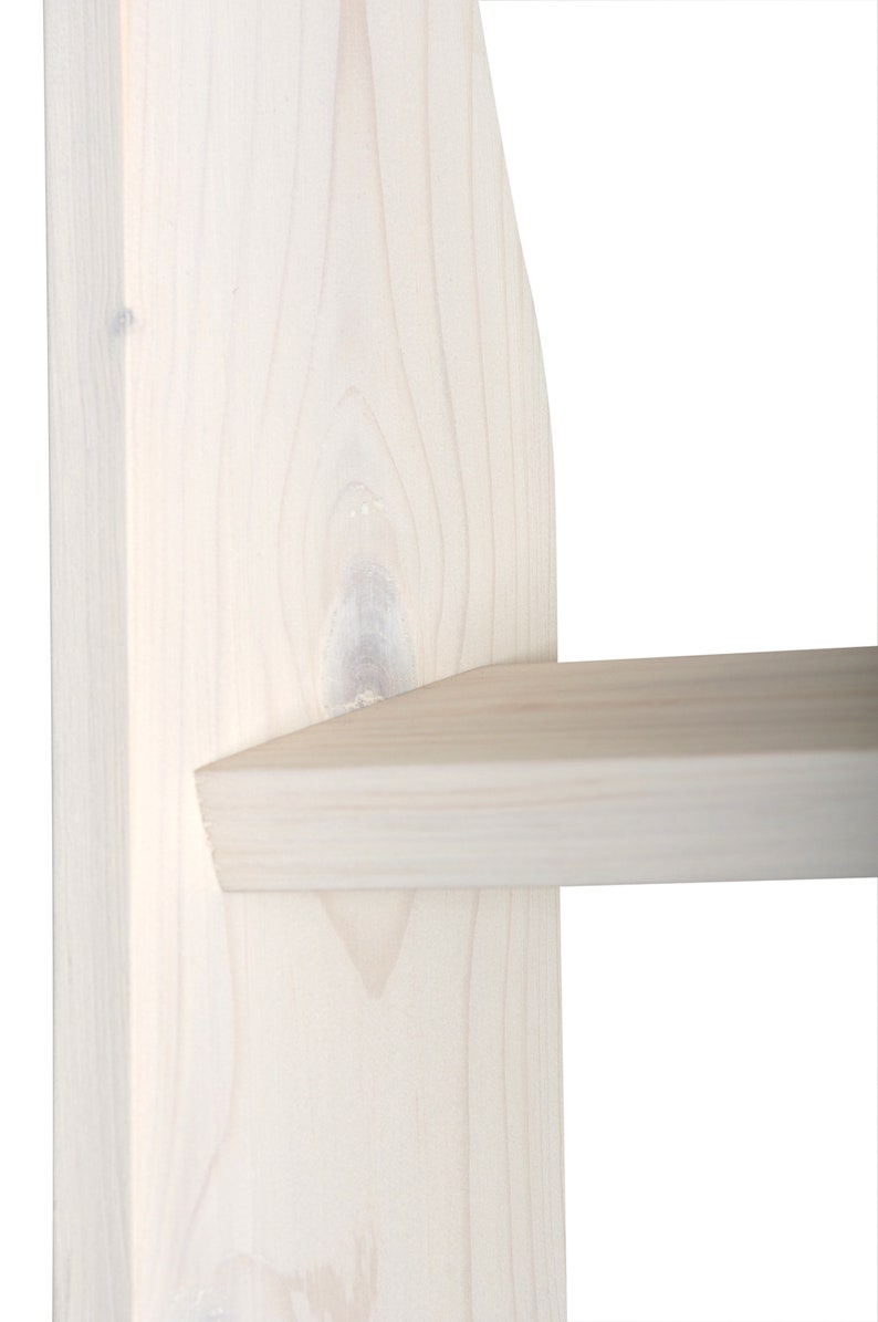 White Washed 72 in. Decorative Blanket Ladder Etsy