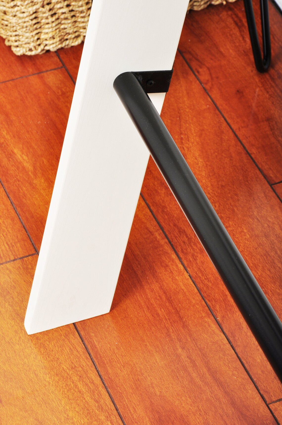 White & Black Metal Rung Blanket Ladder / 6ft Blanket Ladder / Etsy