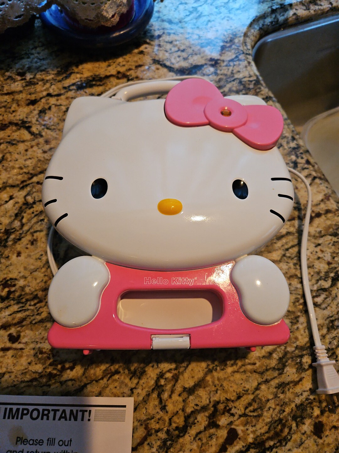 Vintage Hello Kitty Waffle Maker With Box and All Paperwork Etsy
