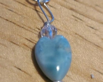 Larimar heart pendant